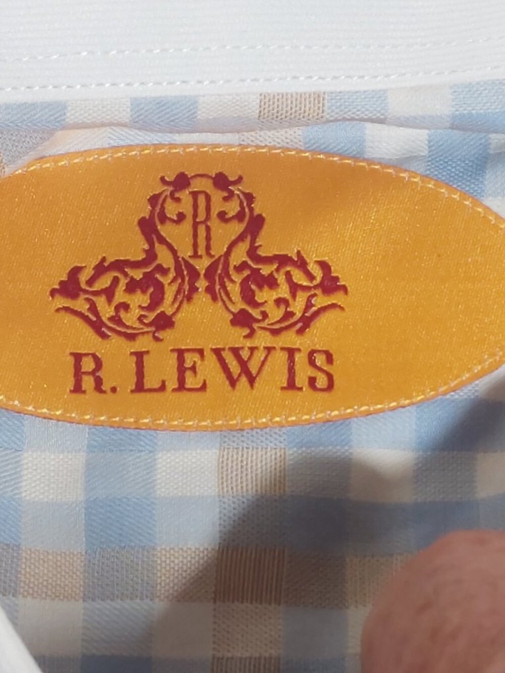 R. Lewis Contemporary fit LS button down shirt French cuff Size 18-34/35 - Picture 6 of 8
